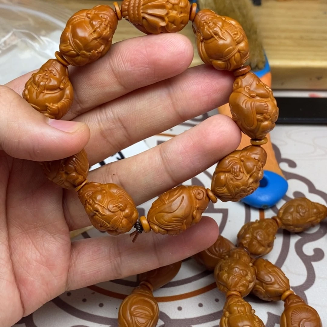 橄榄核手串/手链橄榄核雕刻工艺宇