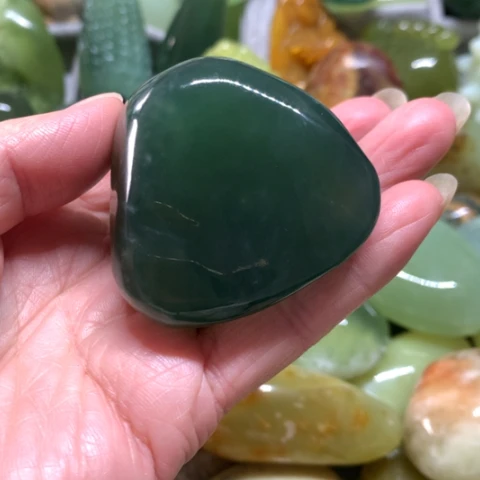 蛇纹石玉未镶嵌手把件