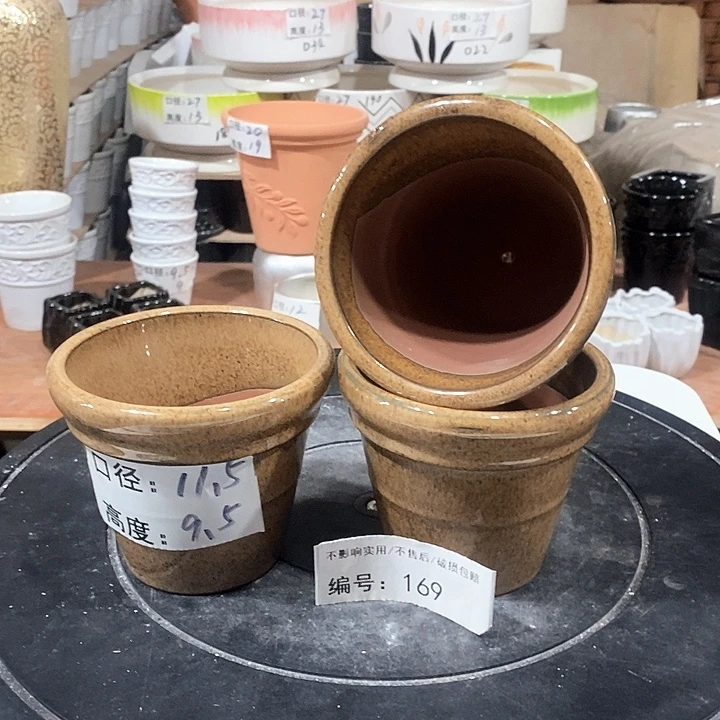 微瑕花盆-169-口11.5×9.5-3个