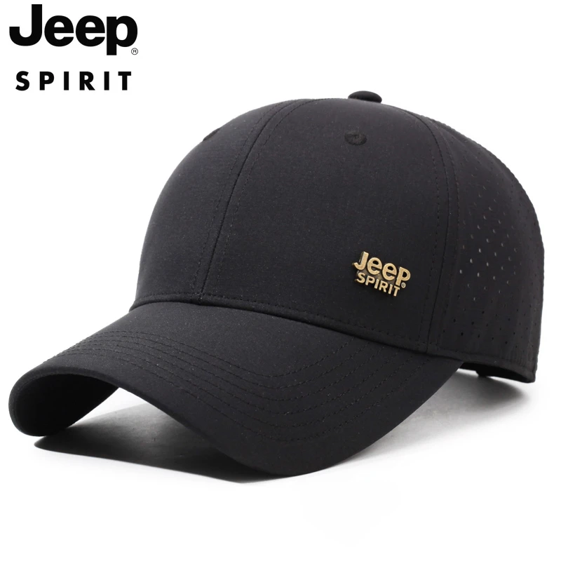 JEEP SPIRIT 吉普春夏速干硬顶棒球帽男女休闲百搭简约圆顶鸭舌帽