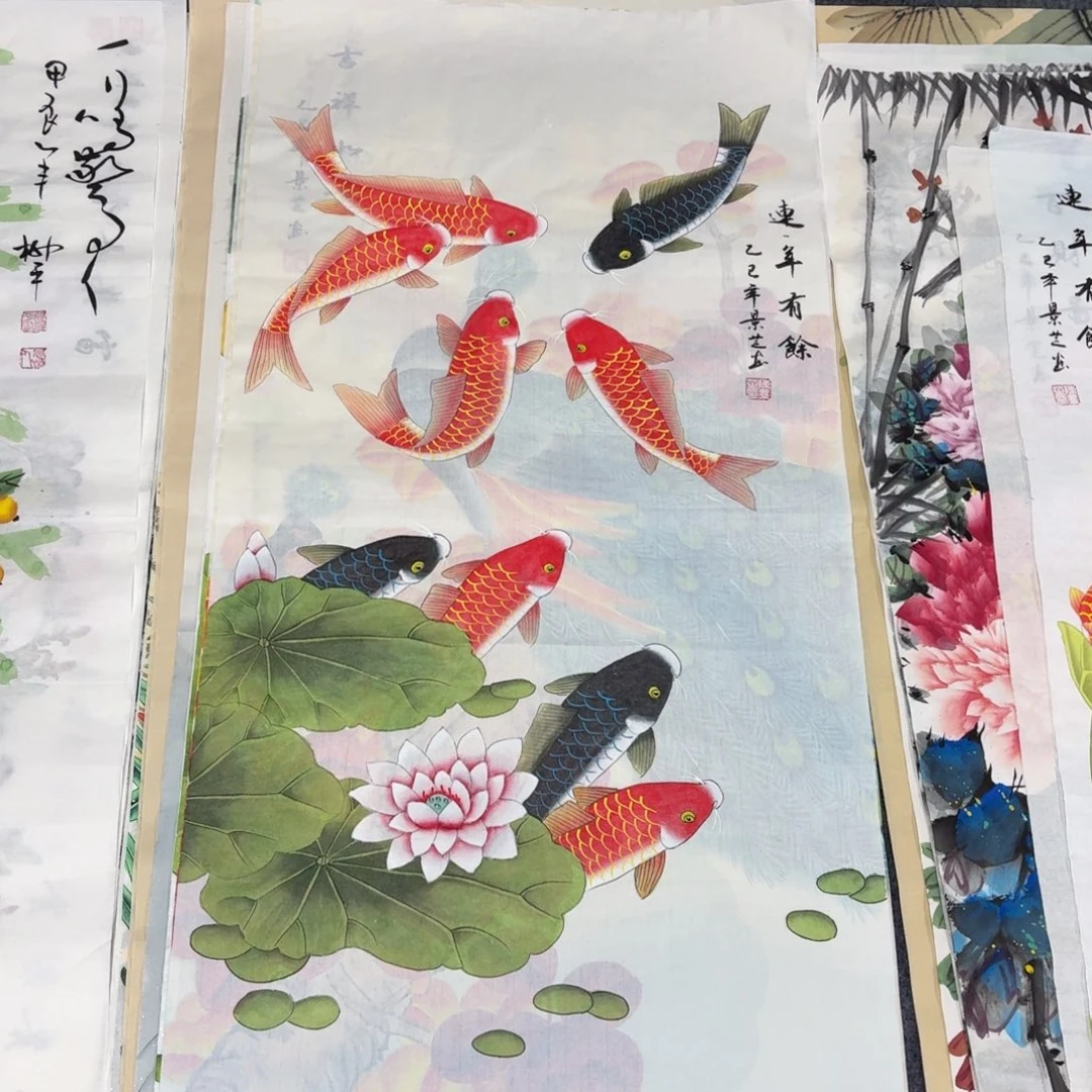 国画100×50画工笔画画画