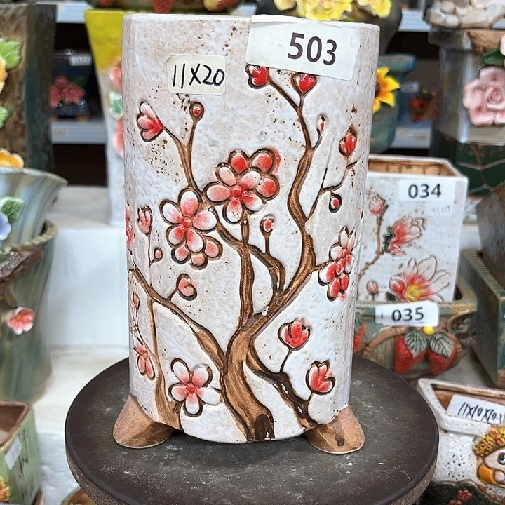 紫砂花盆粗陶材质多肉花盆