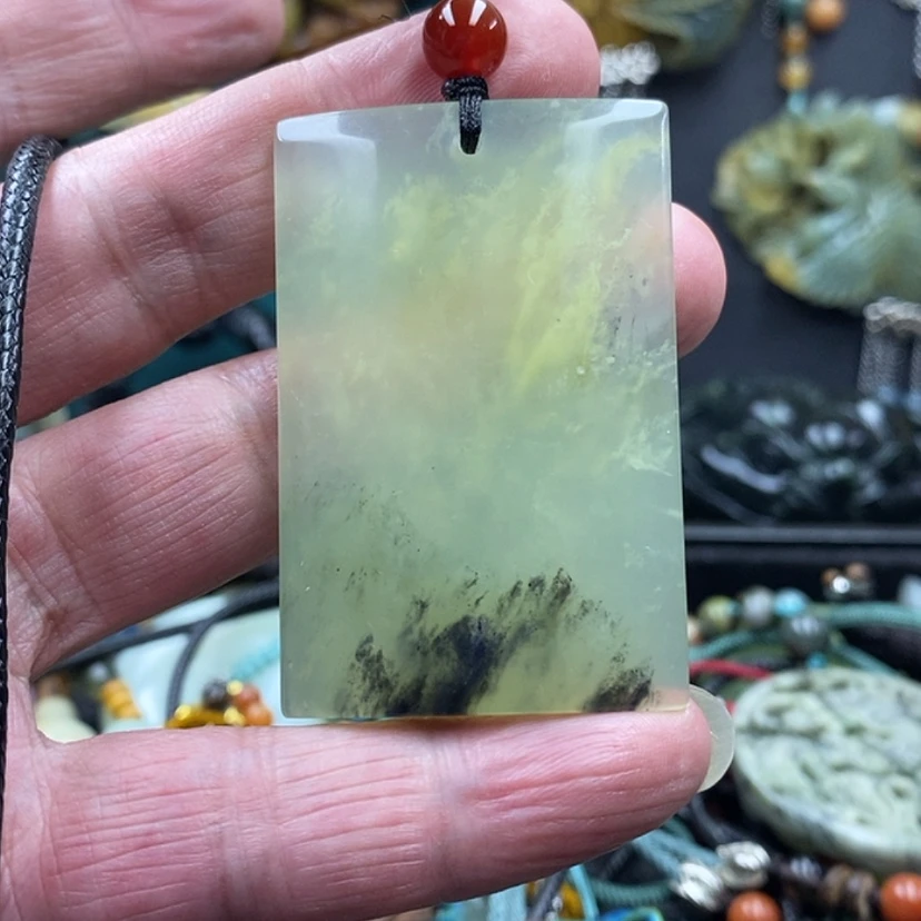 【闪购商品】蛇纹石玉未镶嵌吊坠