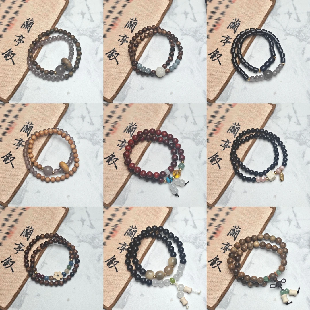 非金属木质手链 【拍一发二】新人必拍男女同款diy手链手工百搭情侣