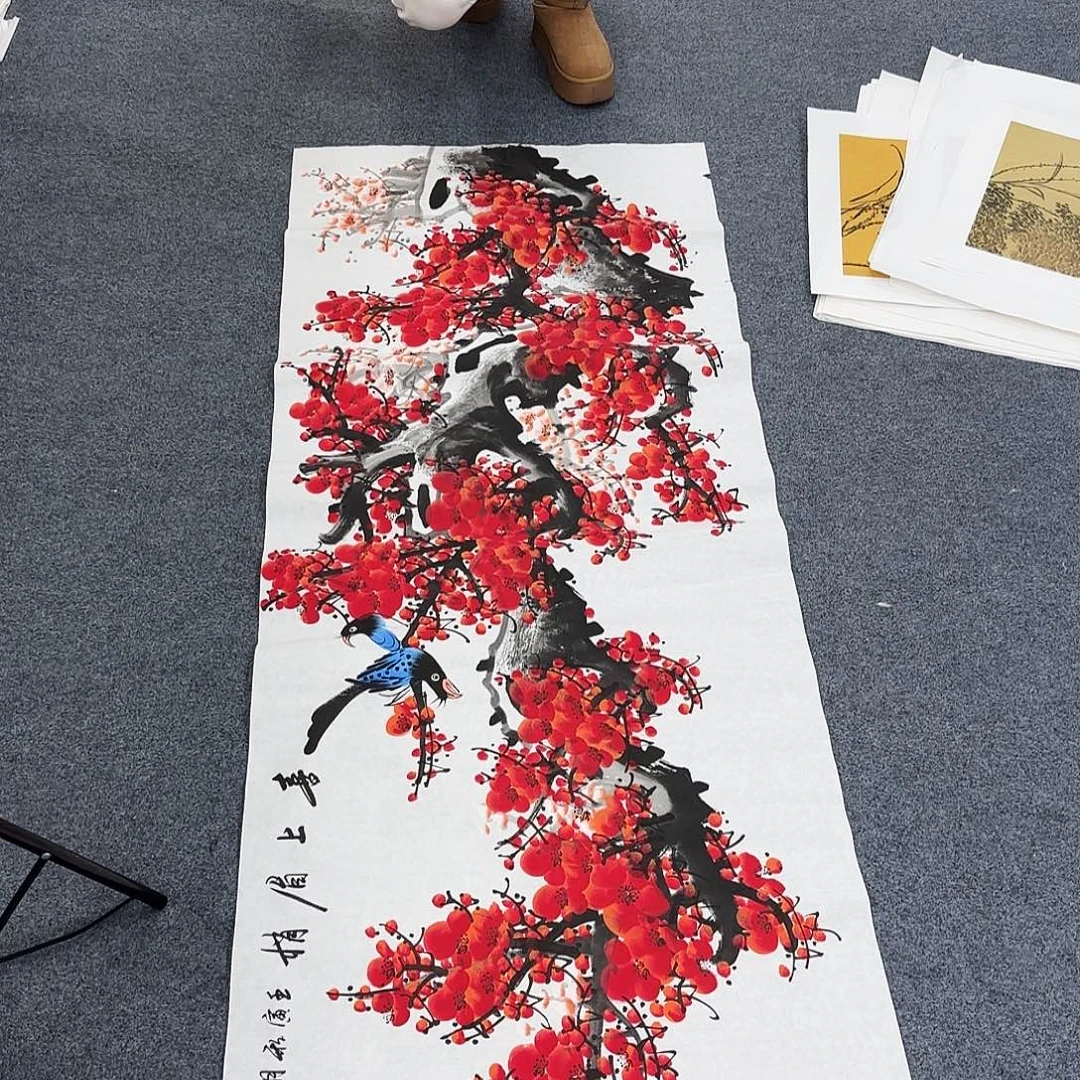 国画作品小姐姐放漏中