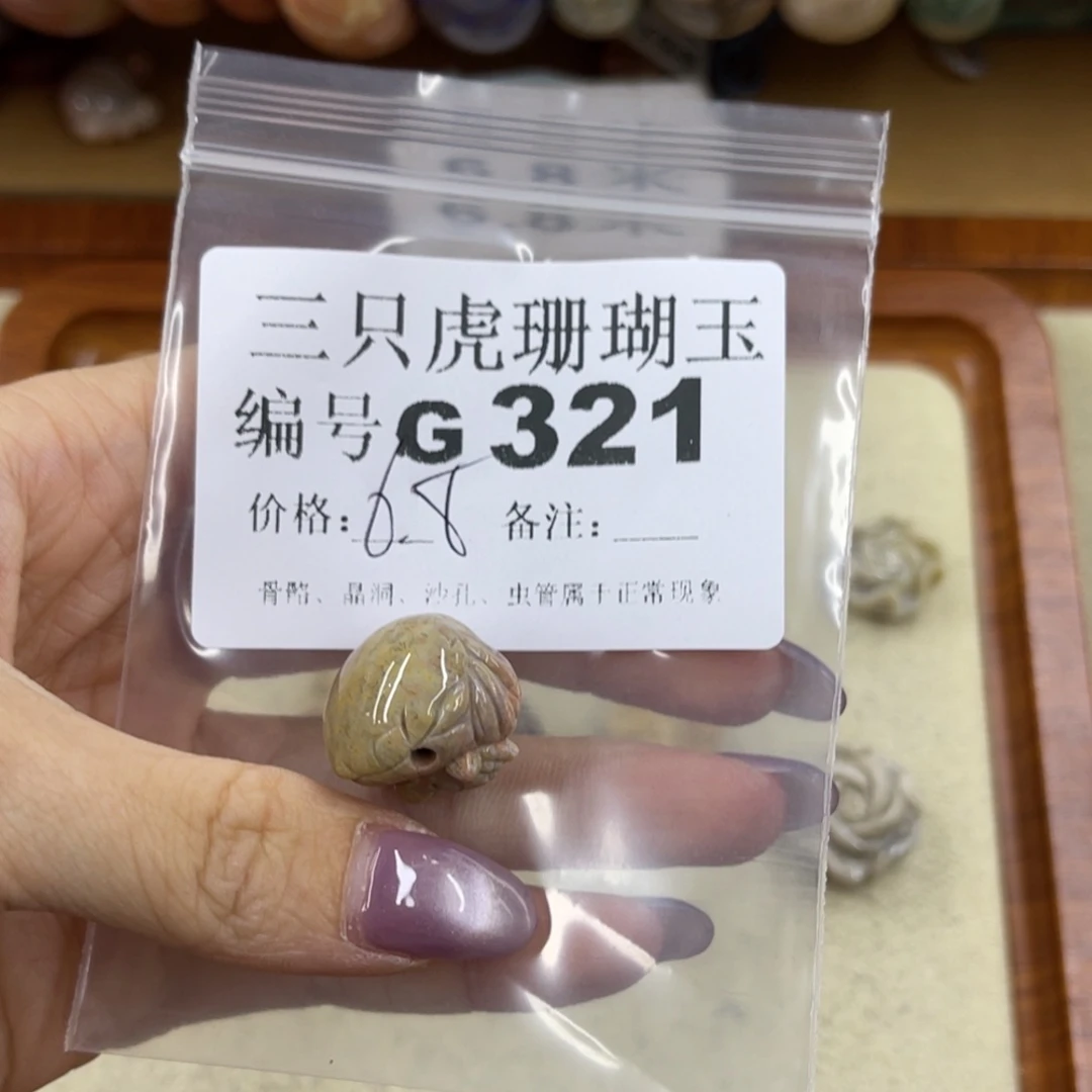 中***山未镶嵌h硅化珊瑚（珊瑚玉）