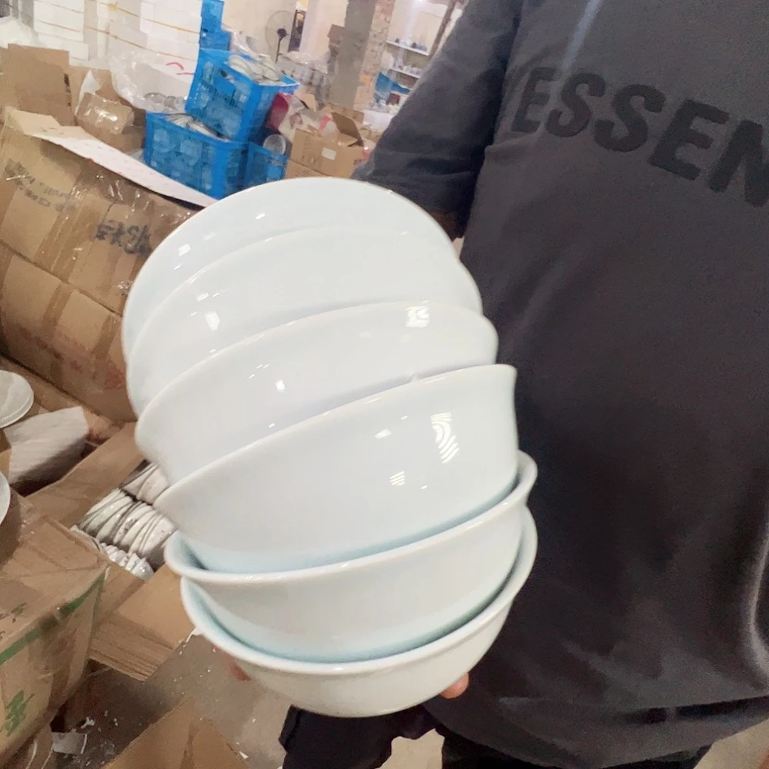 瓷片景德镇陶瓷影青米饭碗6只