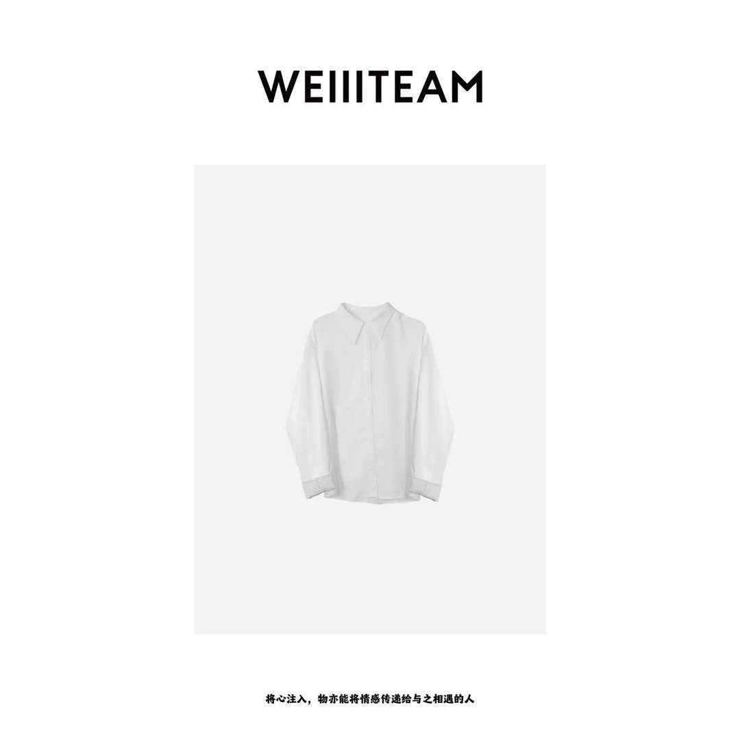 WEIIITEAM  特 “悦动条纹”袖口拼接衬衫  Y0166