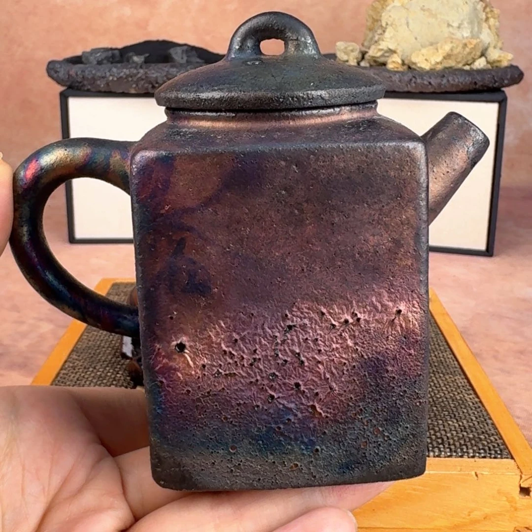 千**月荥经黑砂炸福利窑彩方壶40