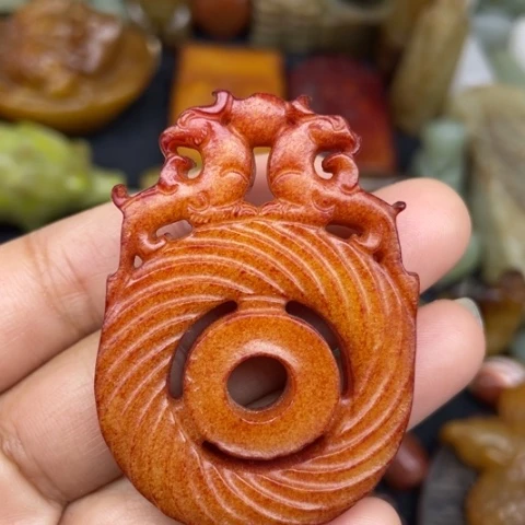 和田玉未镶嵌颈饰22