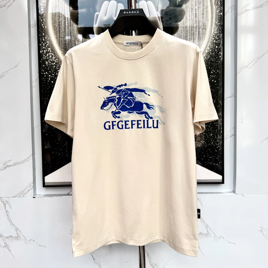 阔【GF短袖】新款潮流休闲时尚男士半袖T恤春夏季宽松轻奢百搭2633