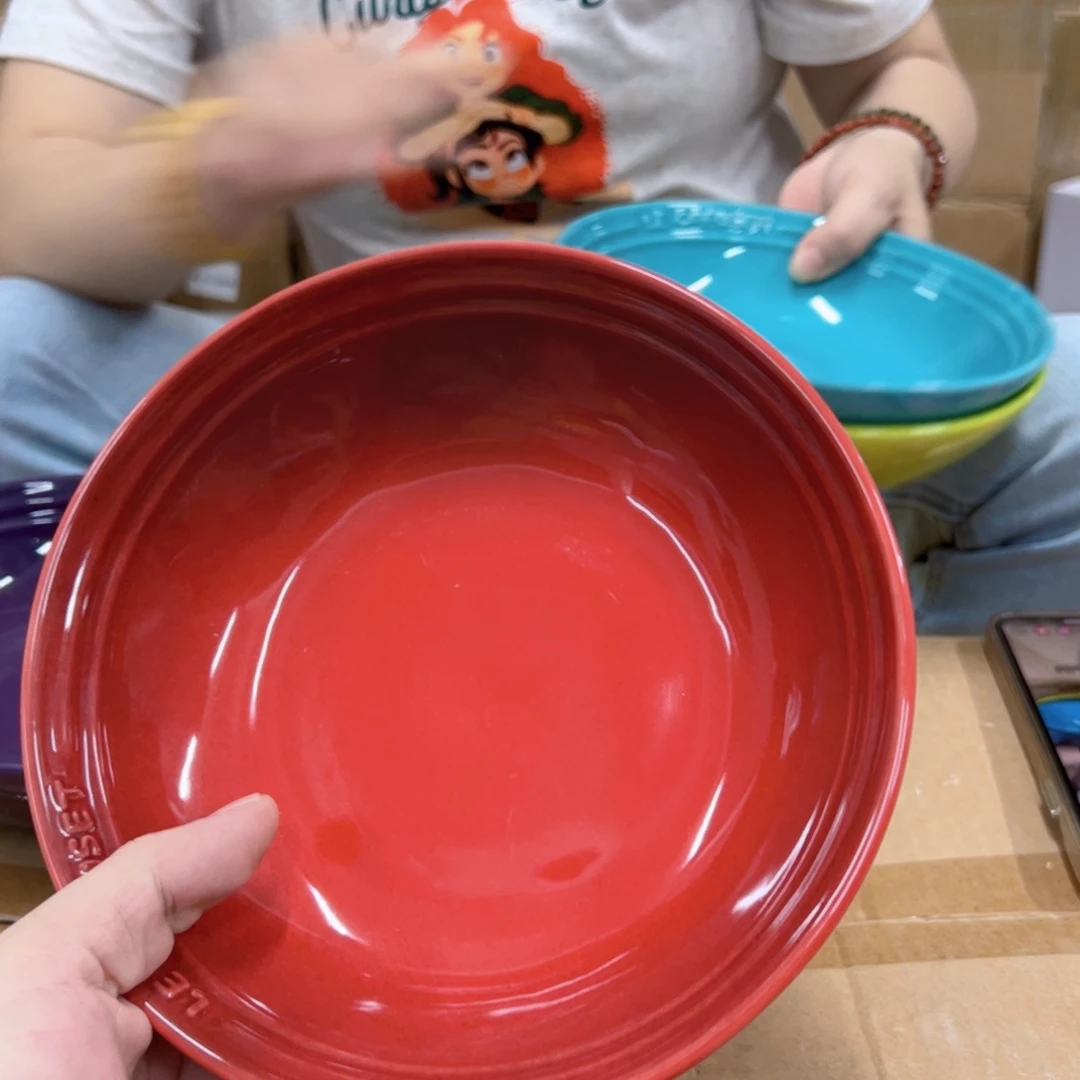 老姊妹家瓷器好漂亮红色燕麦