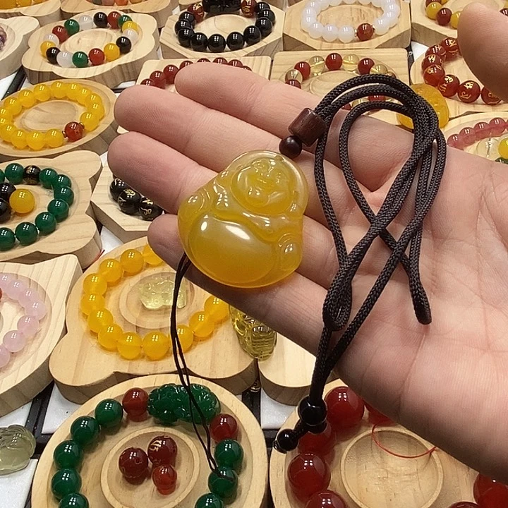 未镶嵌颈饰玛瑙/玉髓薄***娘