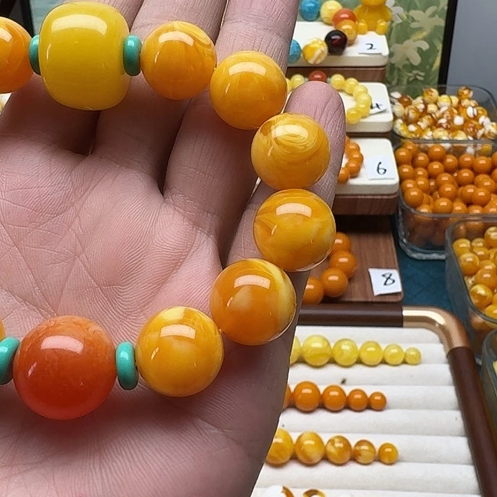 涂***涂非金属精品老蜡色素串搭配一条