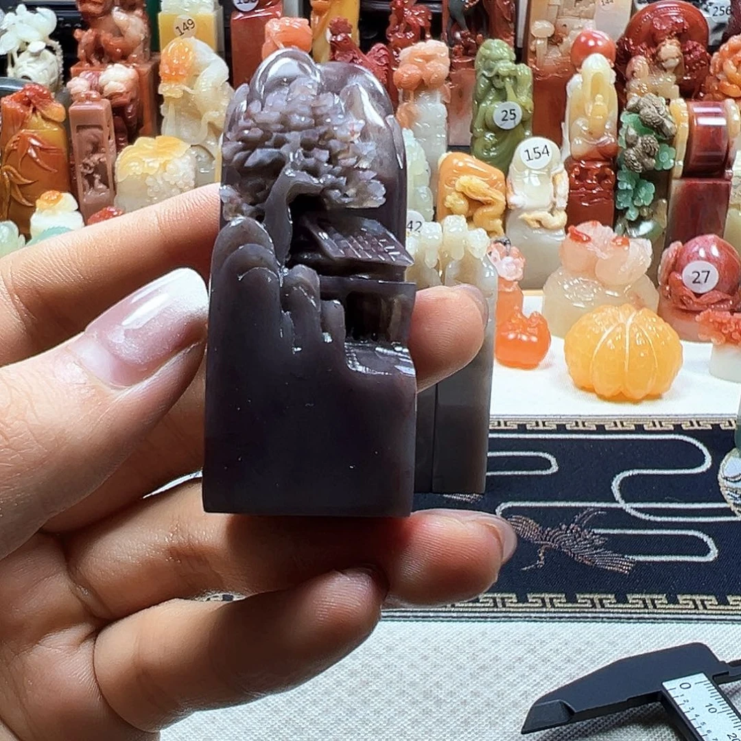 长***尹寿山石印石寿山石雕刻