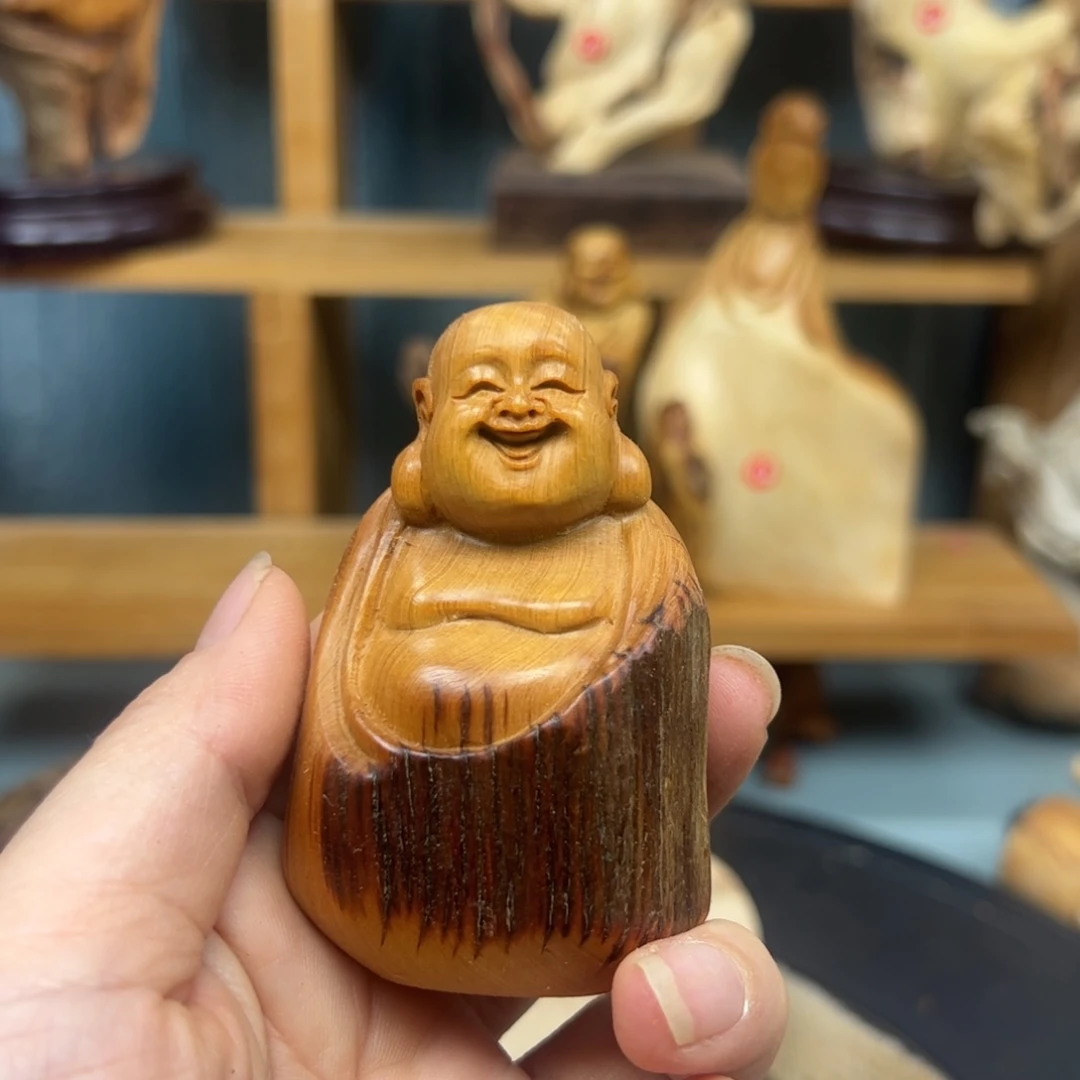 木开**哥崖柏木摆件手把件