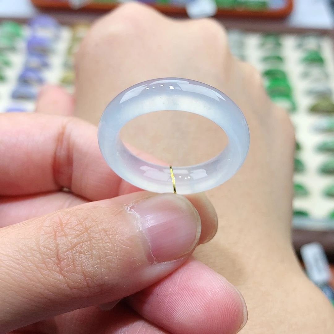 翡翠戒指未镶嵌21-22号