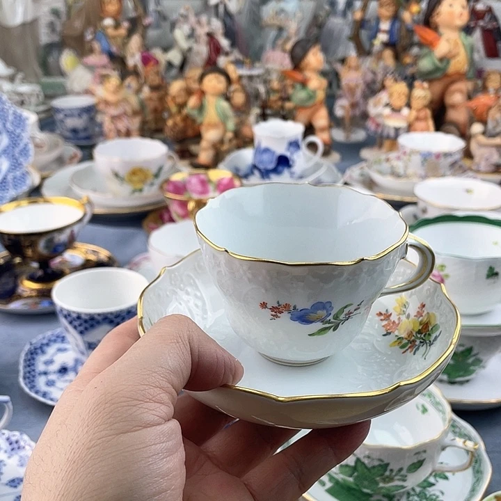 海外中古欧瓷偶小房子