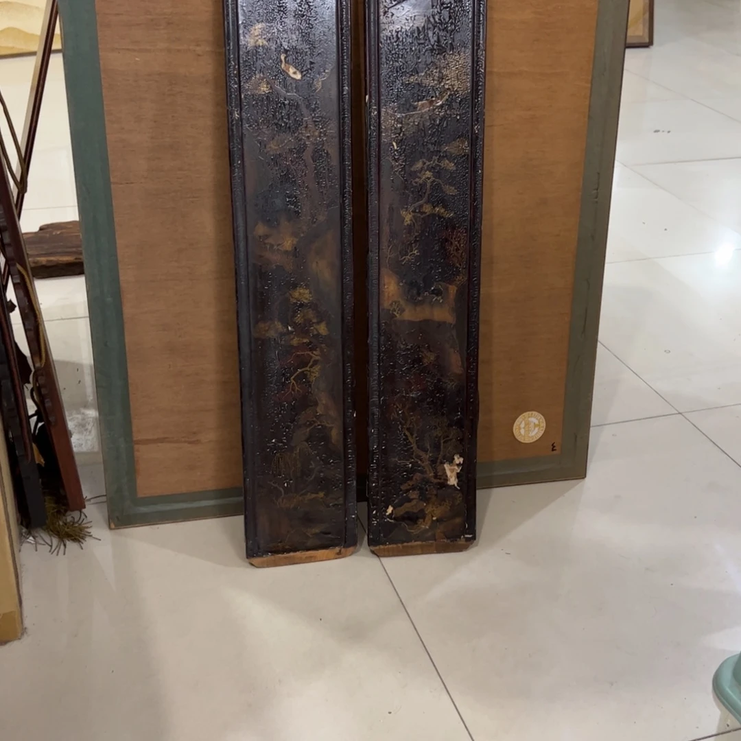 酸***人绘画屏风框画茶空间设计