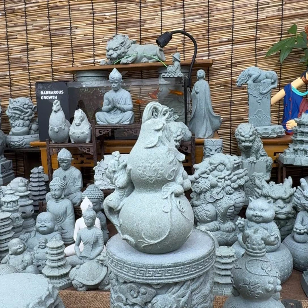 石材青砂石貔貅葫芦