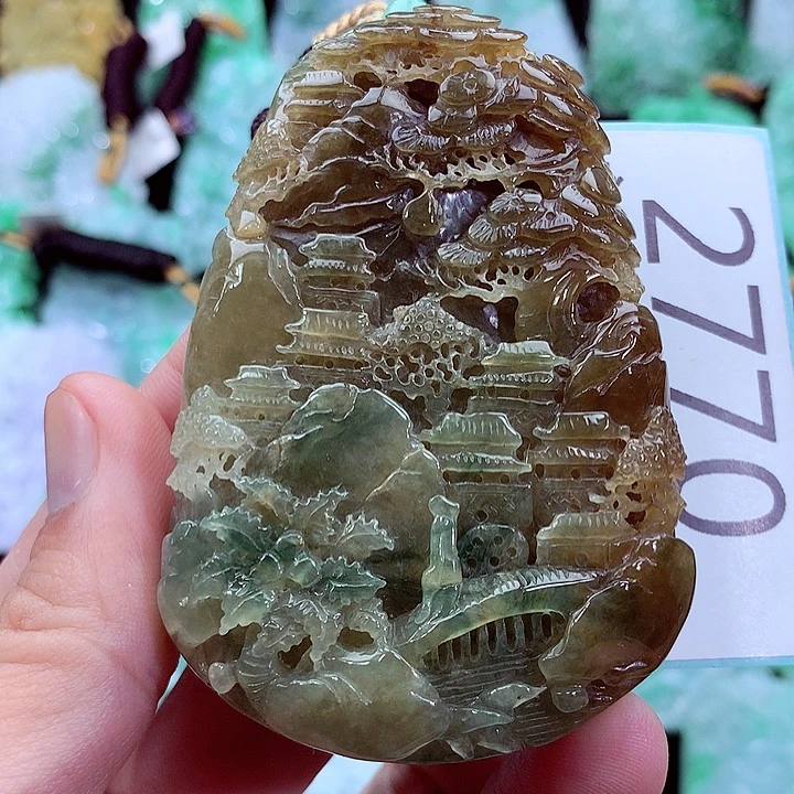 吊坠(不含链)未镶嵌翡翠