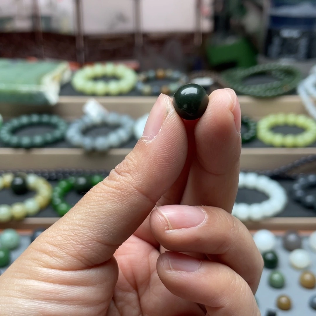 和田玉单珠10未镶嵌初*