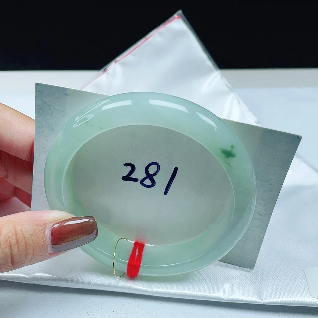 翡翠未镶嵌手镯 正圈58