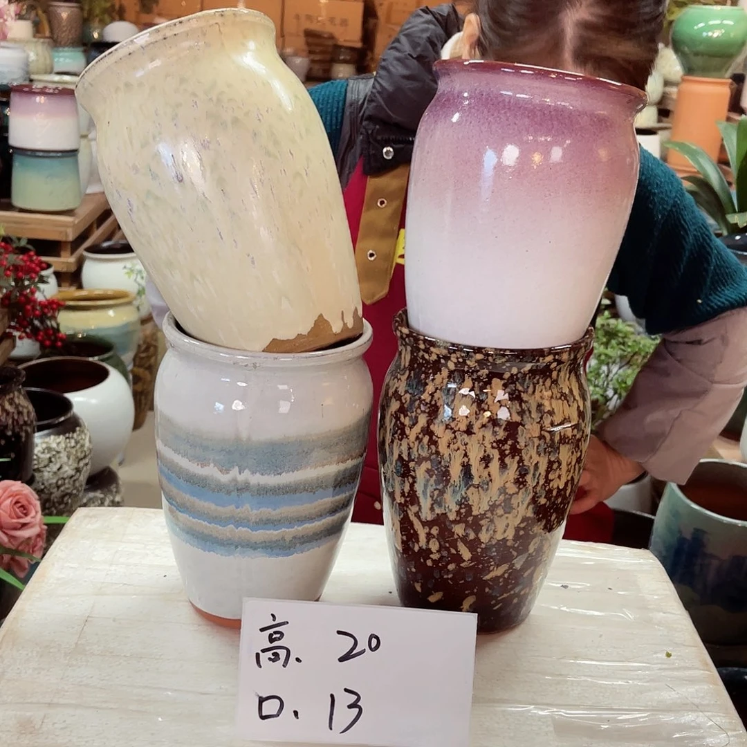 紫砂花盆高度20口径13