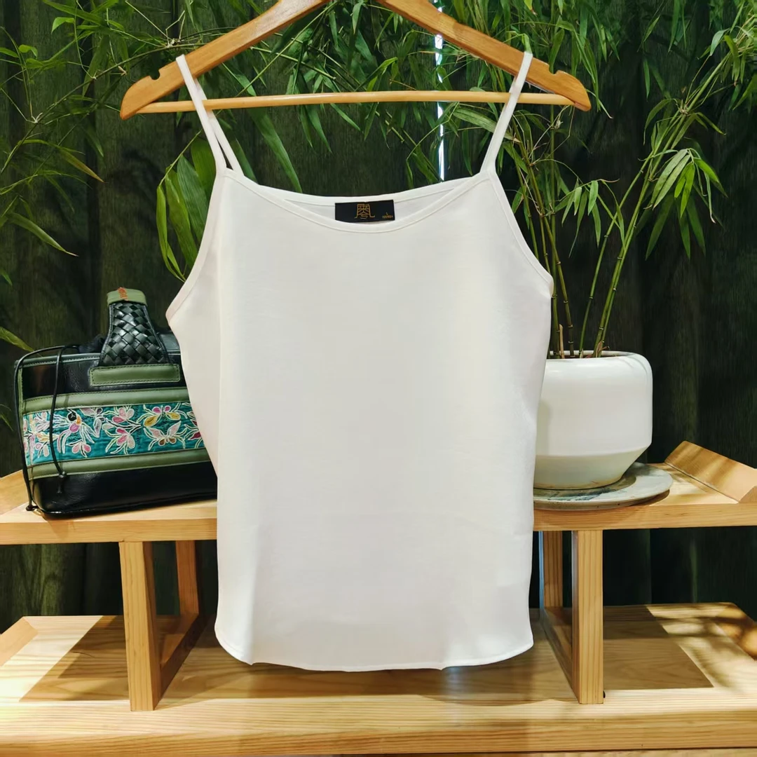 （LS163-11）SD5332凤徕兮私人定制的白色光板背心吊带  白