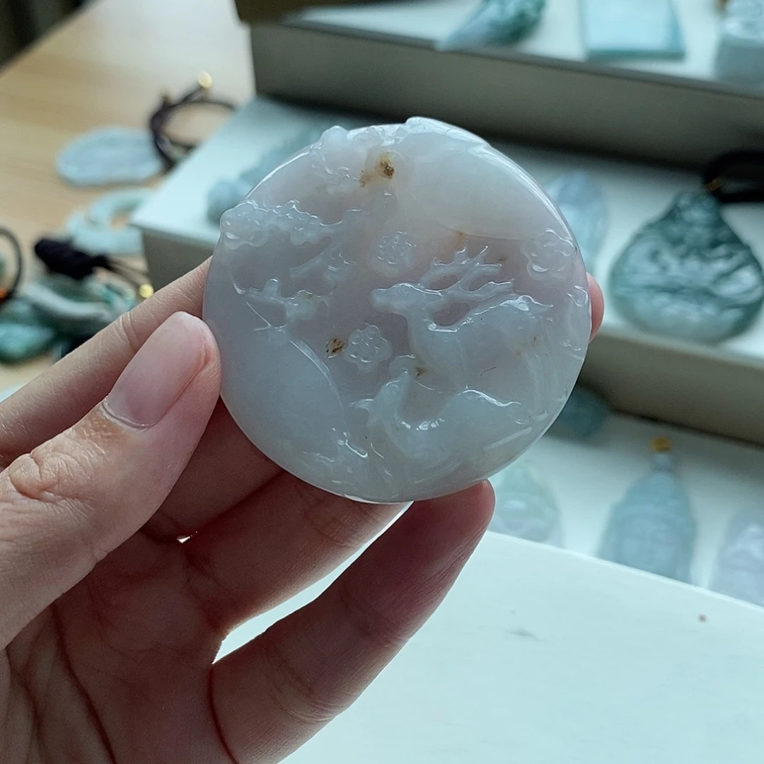 【闪购商品】翡翠未镶嵌颈饰