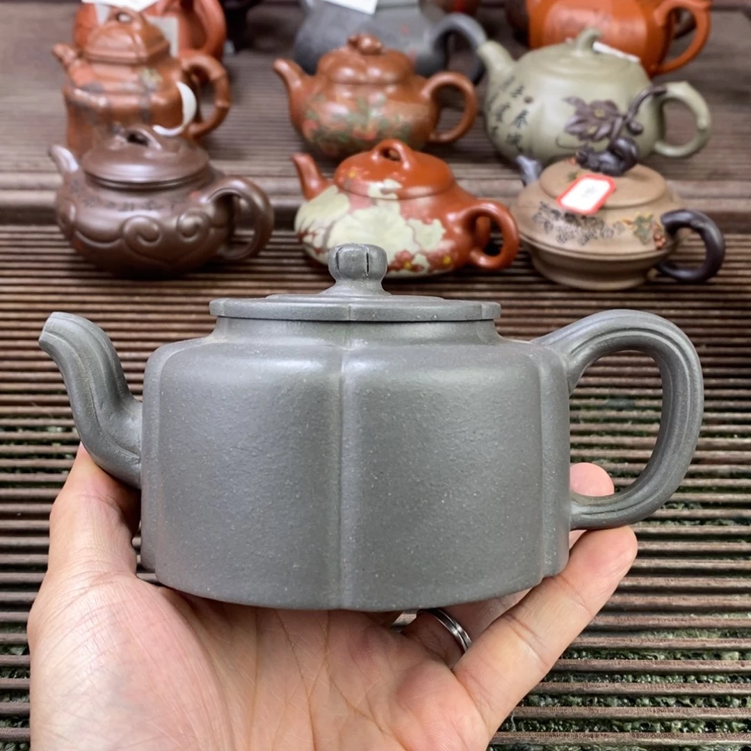 茶壶紫砂白1 梅花周盘 清灰段