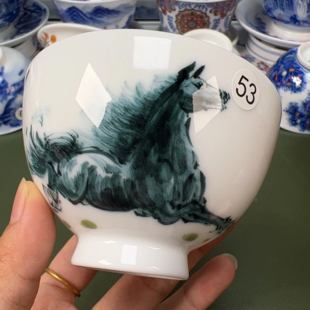 陶瓷景德镇纯手工纯手绘茶具木木53