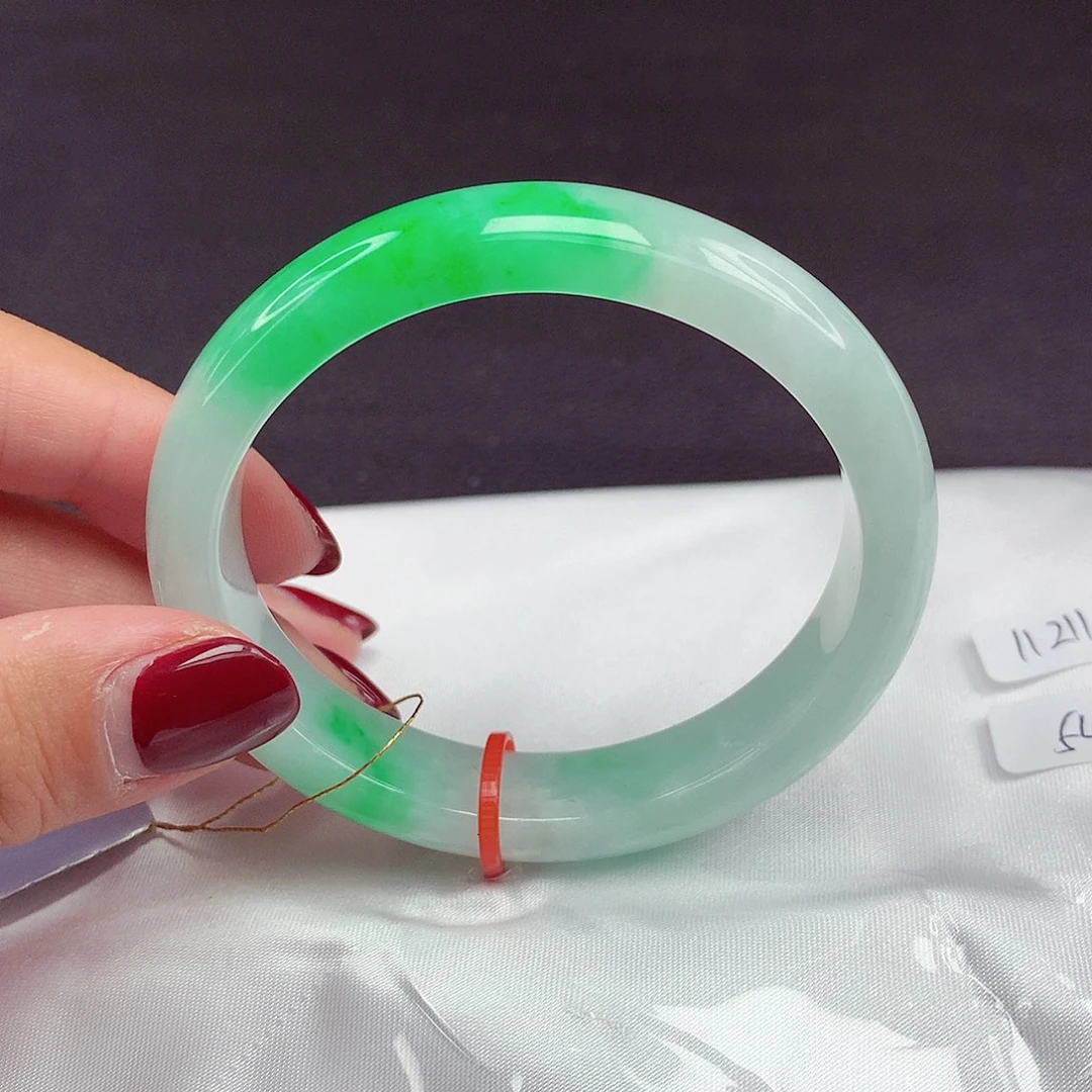 翡翠未镶嵌手镯5455圈贵妃240