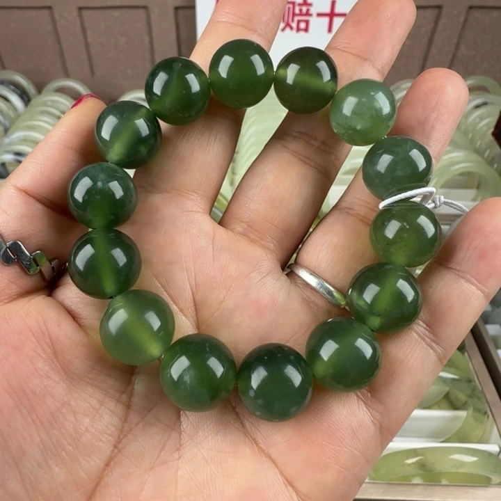 蛇纹石玉未镶嵌手链