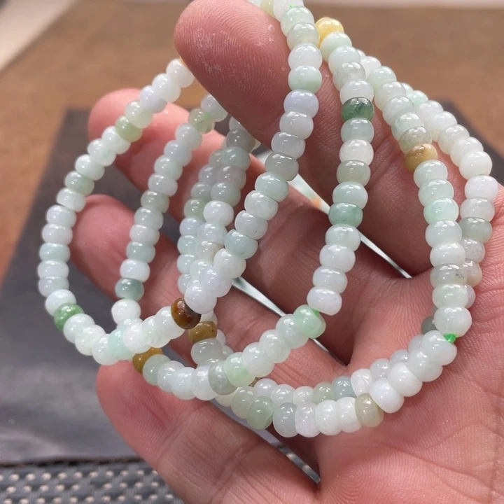 翡翠手链未镶嵌多样性发货拍一发一