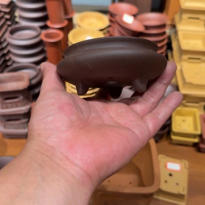 紫砂花盆原矿紫泥