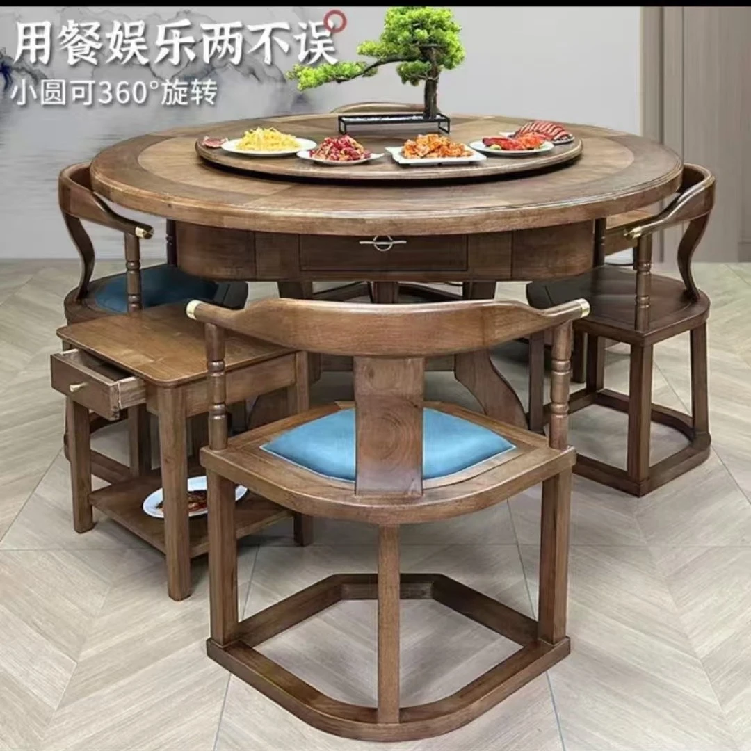 北京雀友麻将机实木一平米餐桌两用圆桌静音麻将机一小时送货