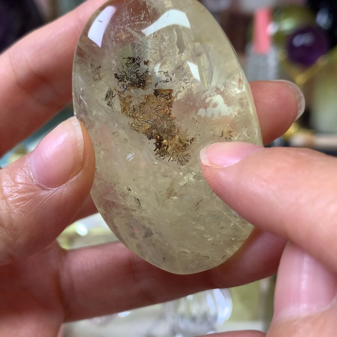 水晶珠宝半成品未镶嵌黄水晶肥皂