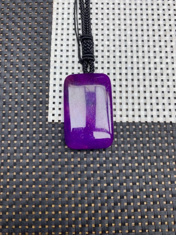 玉化紫舒大无事牌吊坠218