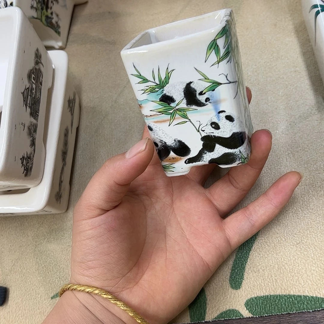 紫砂花盆710号瑕疵6/7cm