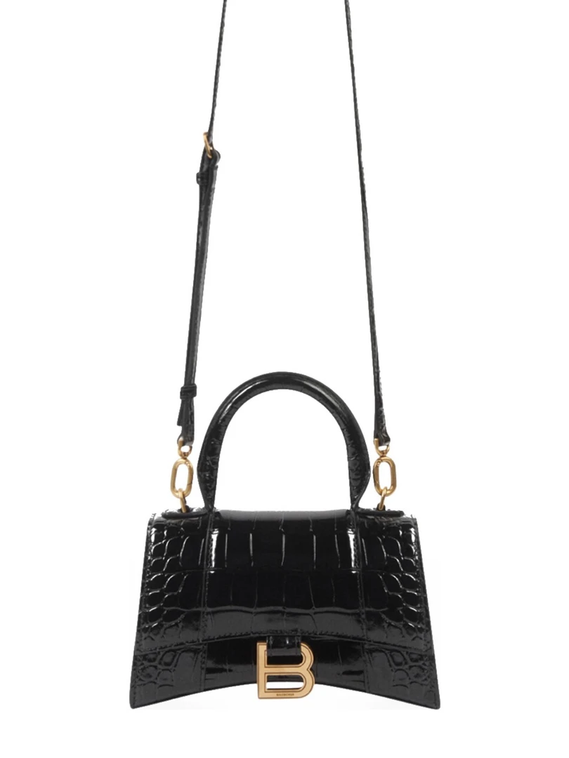 95新 Balenciaga/巴黎世家 阿白奢品/巴黎世家 xs鳄压纹沙漏包