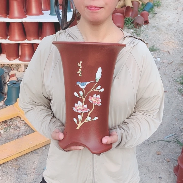 宜兴紫砂精品花盆