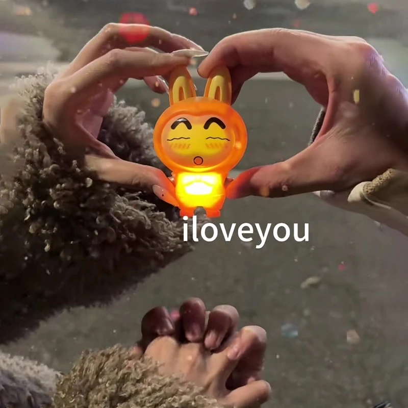 牵手感应会说iloveyou发声玩偶人体发声可录音牵手玩具钥匙扣礼物