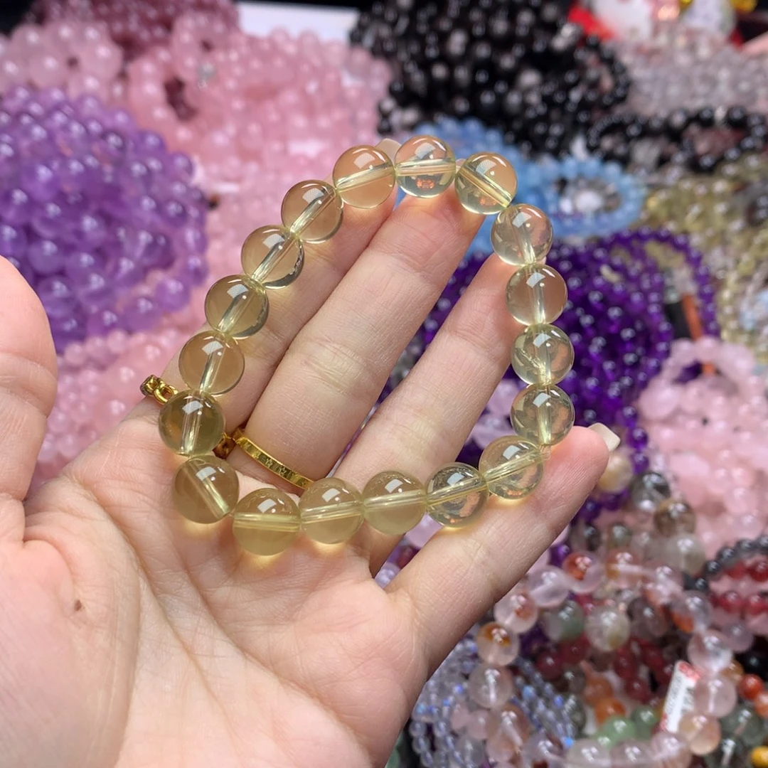 水晶手链未镶嵌?****࿐拍2柠檬黄水晶卡10.5