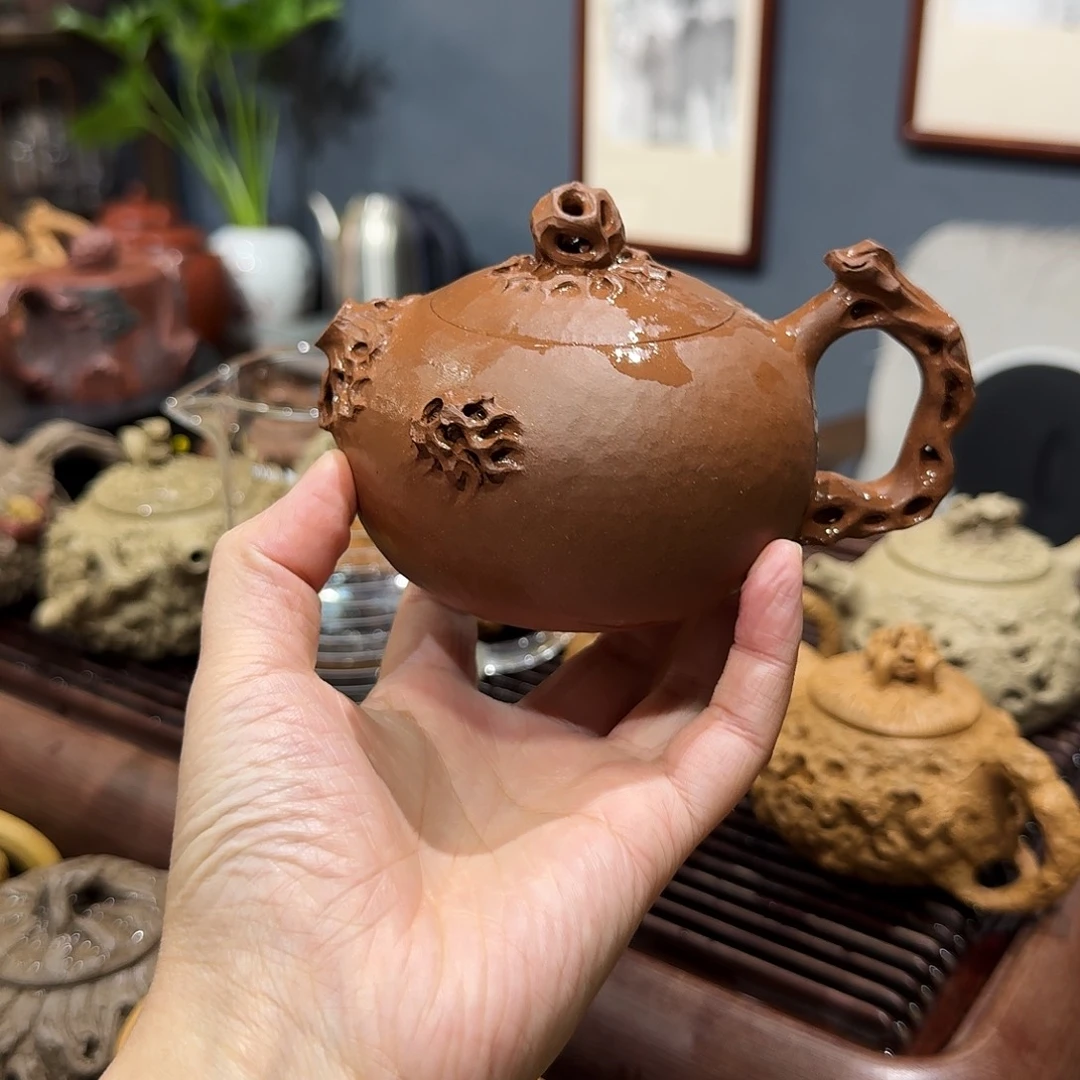 茶杯紫砂五彩段西施249cc