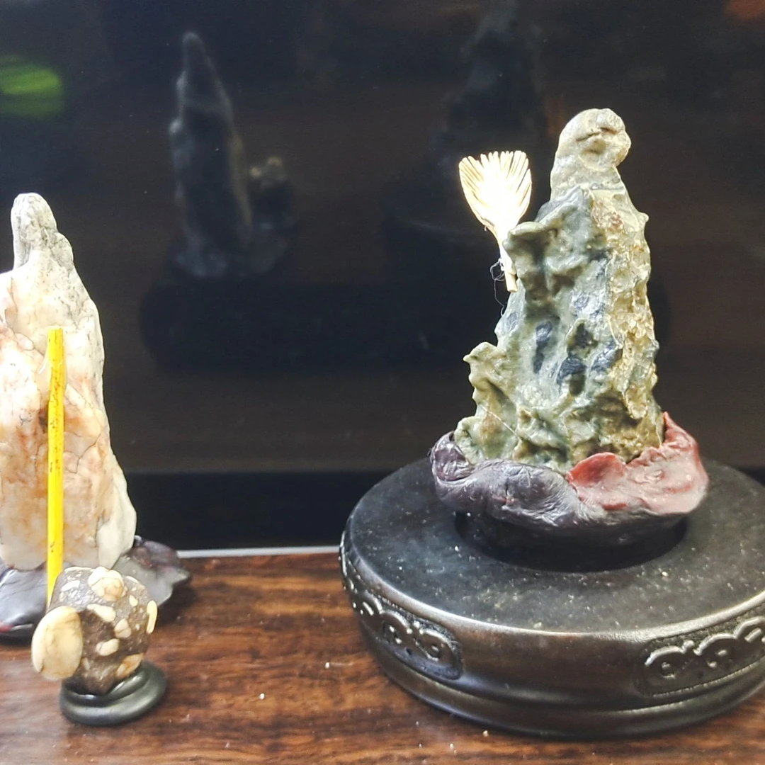 奇石-摆件【徒步经行】纯天然微景观装饰品摆件直播间参拍不包邮