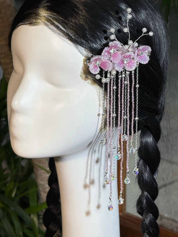 【君君专属】原创配饰/暗恋桃花/弹簧夹