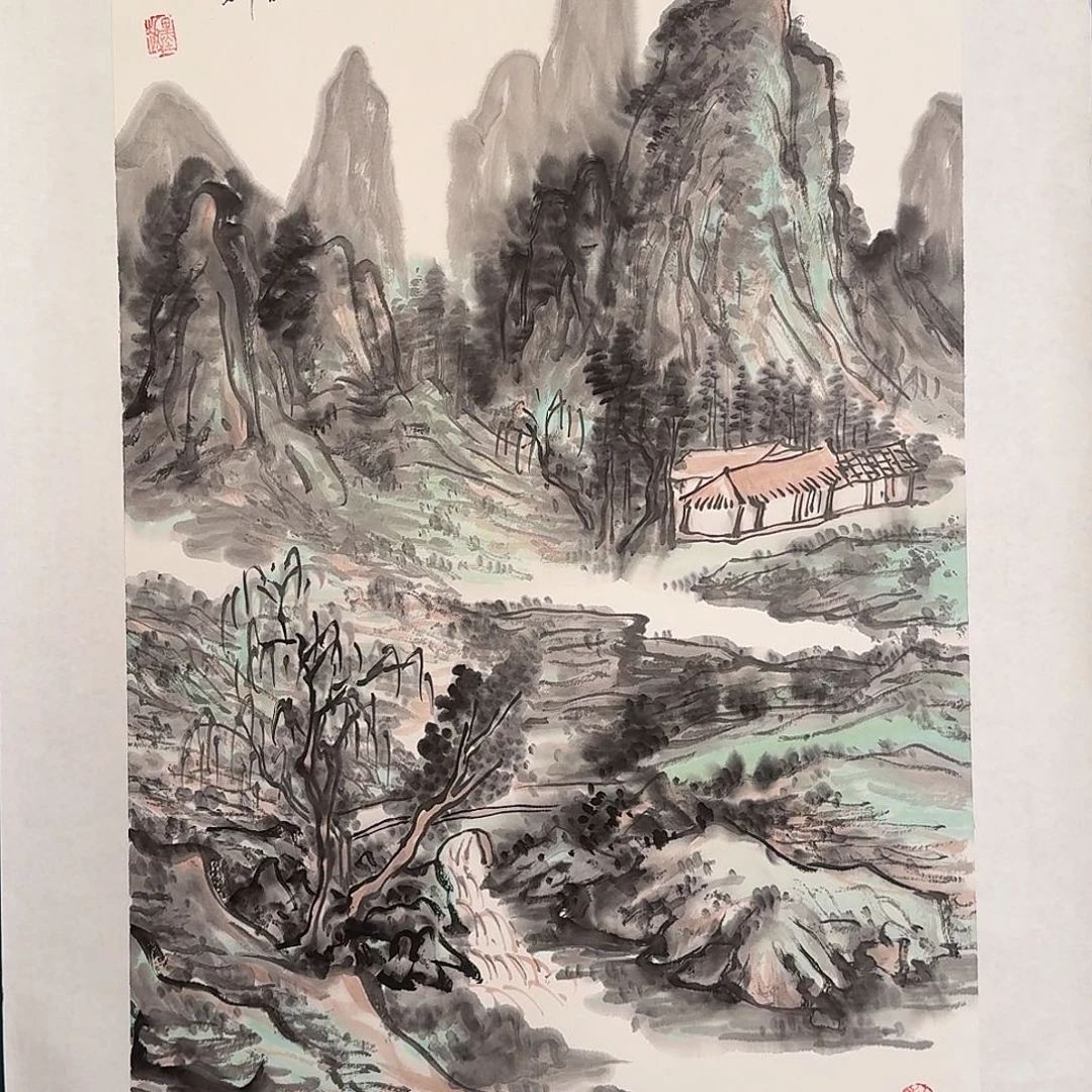 国画丁老师的作品