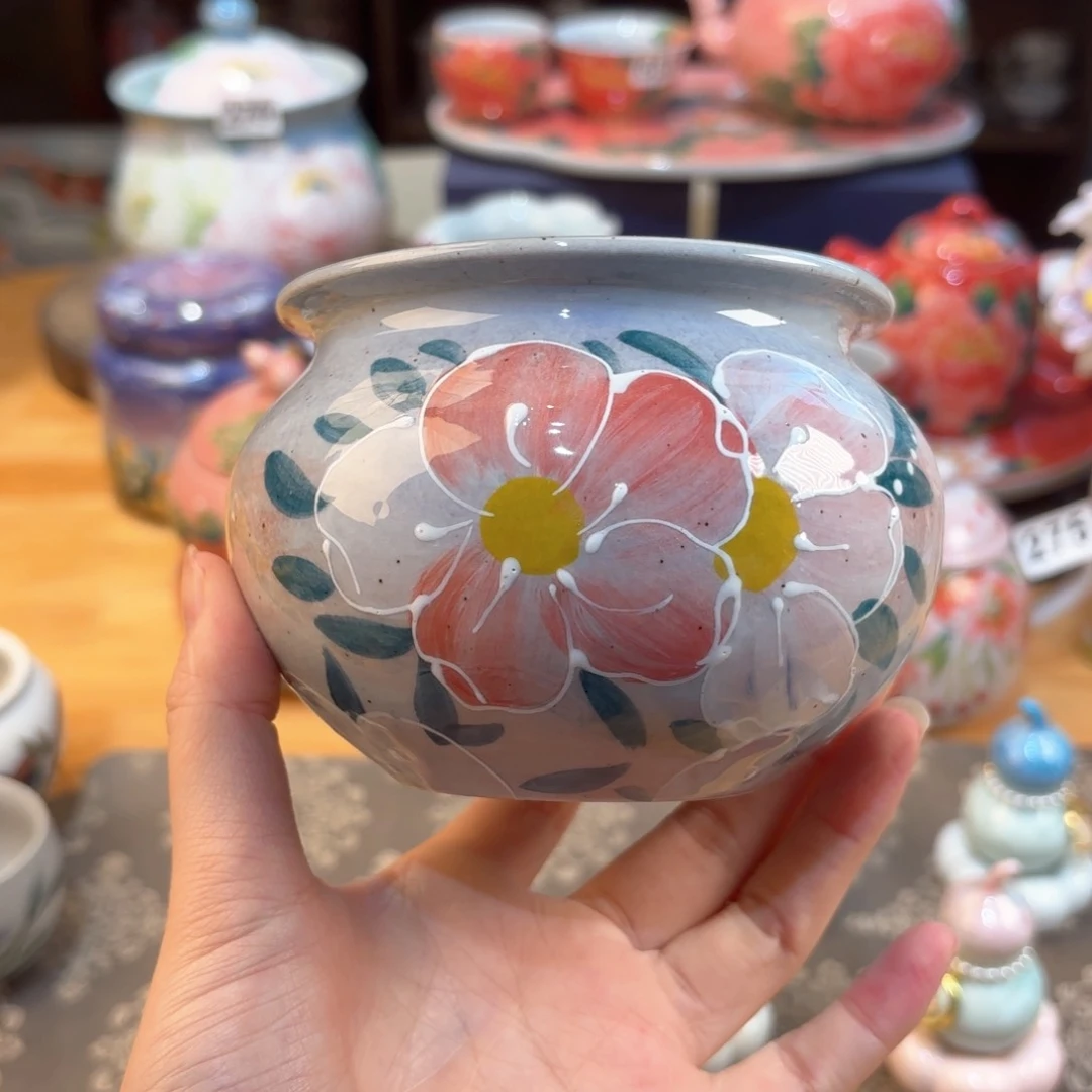 景德镇手绘高温釉下彩陶瓷茶具