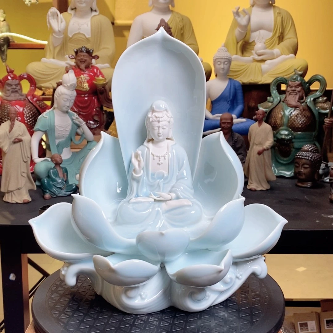 摆件陶瓷观音摆件